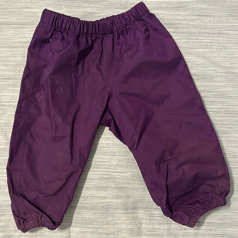 MEC Infant waterproof rain pants size 12m